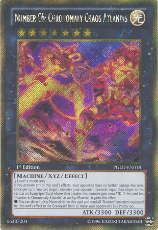 Number C6: Chronomaly Chaos Atlandis [PGLD-EN018] Gold Secret Rare | Cracking-Singles