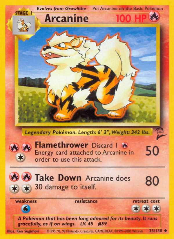 Arcanine (33/130) [Base Set 2] | Cracking-Singles