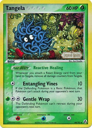 Tangela (44/92) (Stamped) [EX: Legend Maker] | Cracking-Singles