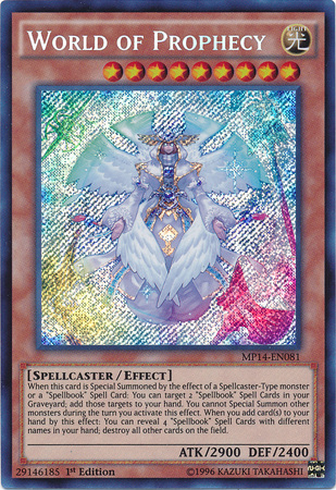 World of Prophecy [MP14-EN081] Secret Rare | Cracking-Singles