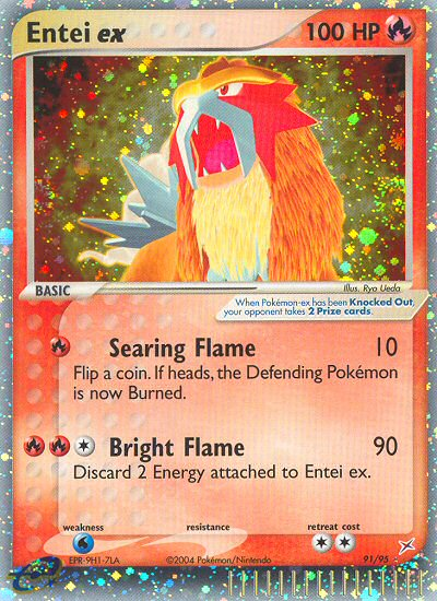 Entei ex (91/95) [EX: Team Magma vs Team Aqua] | Cracking-Singles