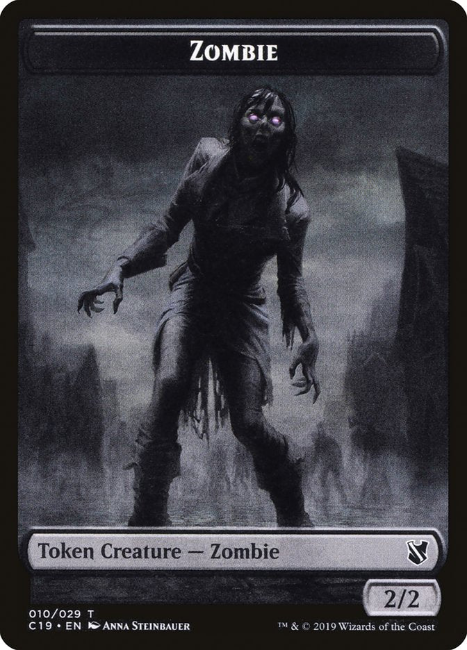 Zombie (010/029) / Zombie(011/029)  [Commander 2019 Tokens] | Cracking-Singles