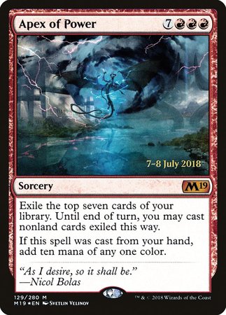 Apex of Power [Core Set 2019 Promos] | Cracking-Singles