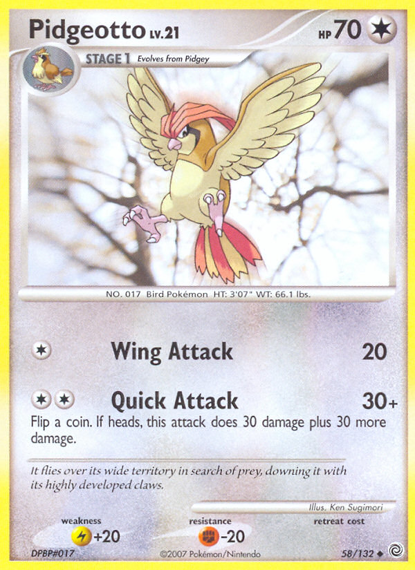 Pidgeotto (58/132) [Diamond & Pearl: Secret Wonders] | Cracking-Singles