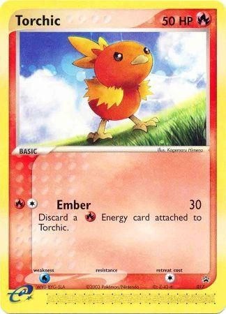 Torchic (017) (Non-Holo) [Nintendo: Black Star Promos] | Cracking-Singles