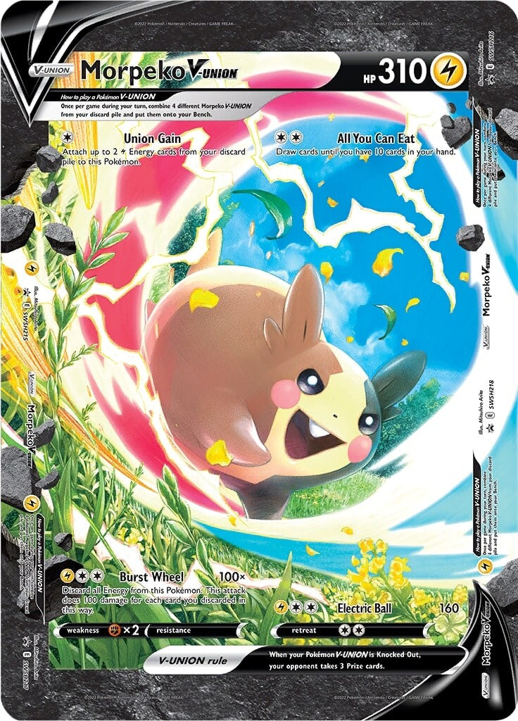 Morpeko V-UNION (SWSH215-218) (Jumbo Card) [Sword & Shield: Black Star Promos] | Cracking-Singles