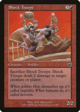 Shock Troops [Mercadian Masques] | Cracking-Singles