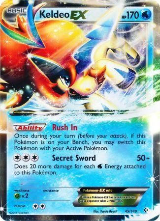 Keldeo EX (49/149) (Jumbo Card) [Black & White: Boundaries Crossed] | Cracking-Singles