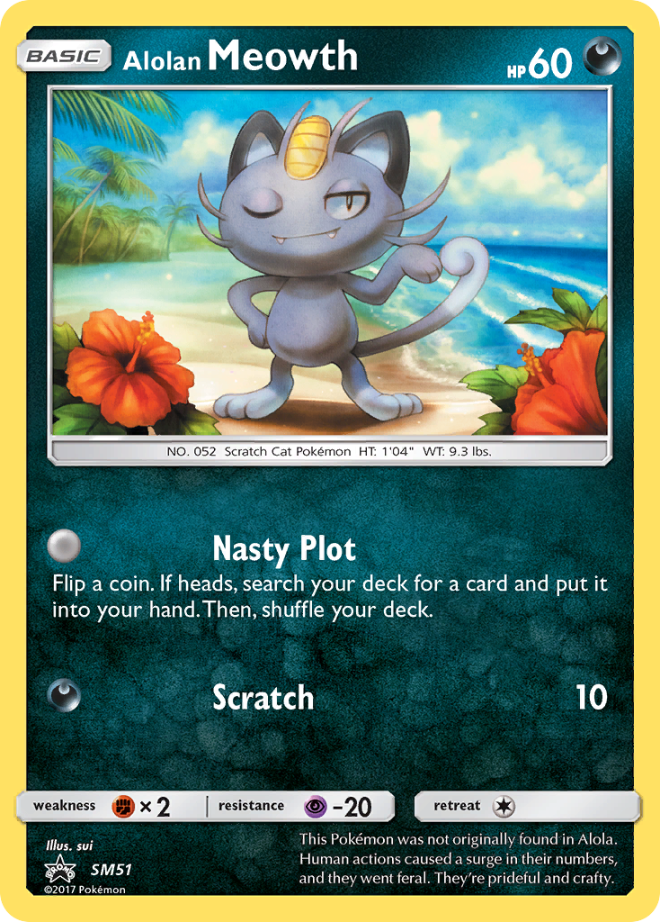 Alolan Meowth (SM51) [Sun & Moon: Black Star Promos] | Cracking-Singles