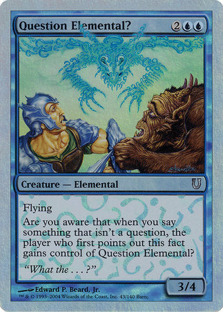 Question Elemental? (Alternate Foil) [Unhinged] | Cracking-Singles