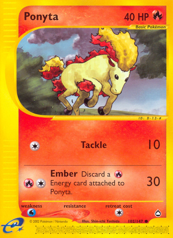 Ponyta (102/147) [Aquapolis] | Cracking-Singles