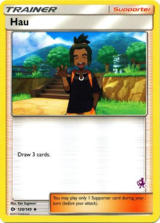 Hau (120/149) (Mewtwo Deck) [Battle Academy 2020] | Cracking-Singles