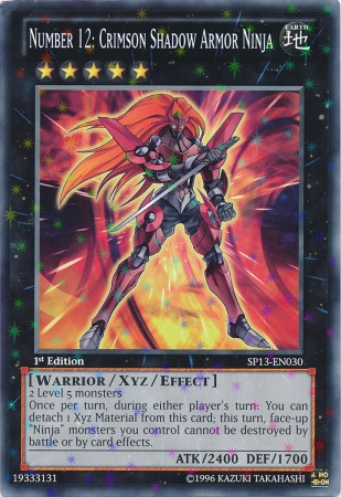 Number 12: Crimson Shadow Armor Ninja [SP13-EN030] Starfoil Rare | Cracking-Singles