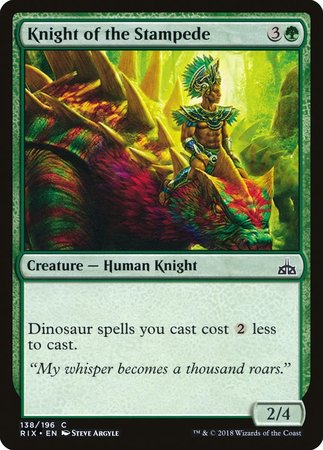 Knight of the Stampede [Rivals of Ixalan] | Cracking-Singles