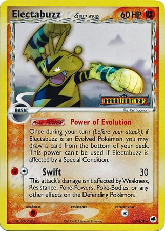 Electabuzz (29/101) (Delta Species) (Stamped) [EX: Dragon Frontiers] | Cracking-Singles