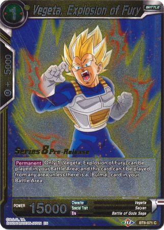 Vegeta, Explosion of Fury [BT8-071_PR] | Cracking-Singles