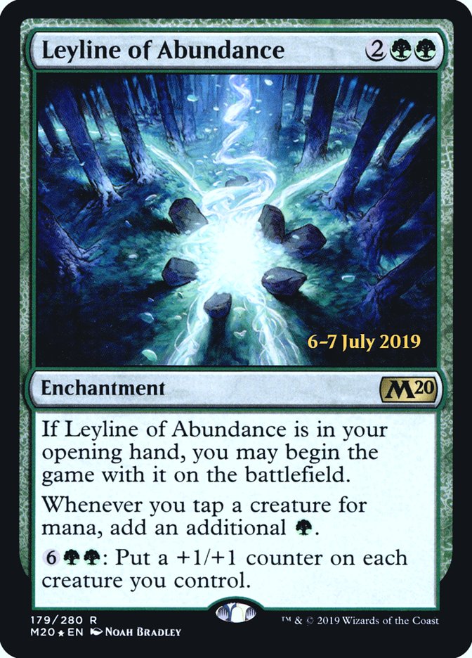 Leyline of Abundance  [Core Set 2020 Prerelease Promos] | Cracking-Singles