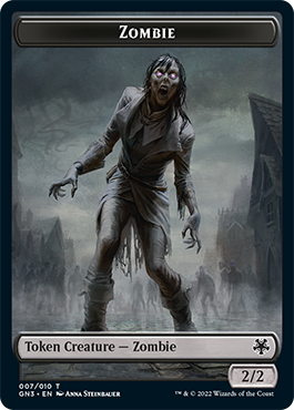 Zombie // Human Soldier Double-Sided Token [Game Night: Free-for-All Tokens] | Cracking-Singles