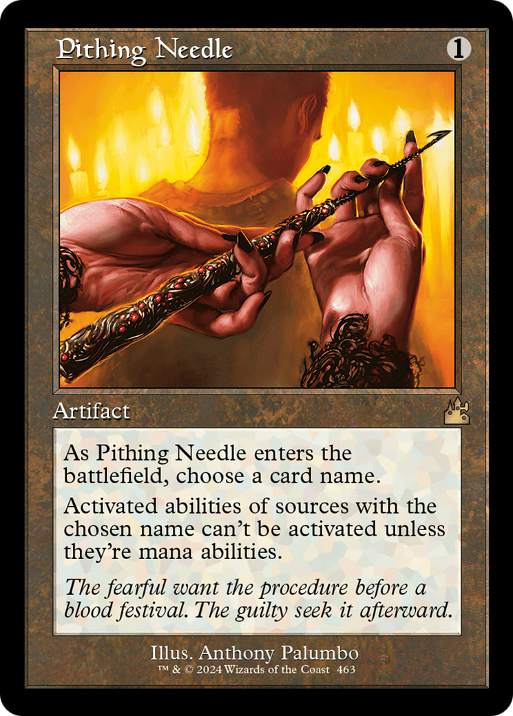 Pithing Needle (Retro Frame) [Ravnica Remastered] | Cracking-Singles