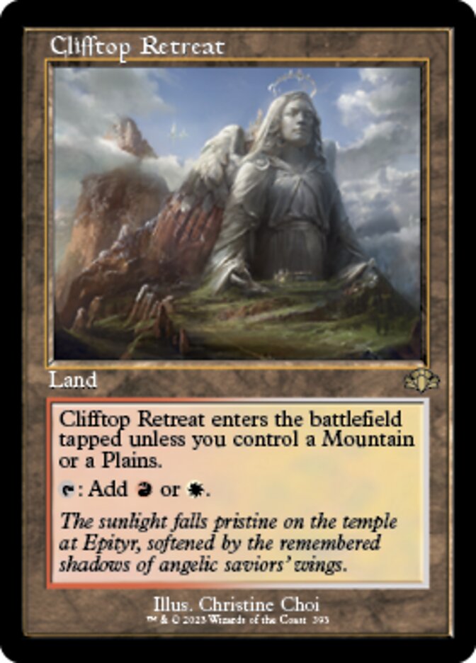 Clifftop Retreat (Retro) [Dominaria Remastered] | Cracking-Singles