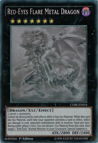 Red-Eyes Flare Metal Dragon [CORE-EN054] Ghost Rare | Cracking-Singles