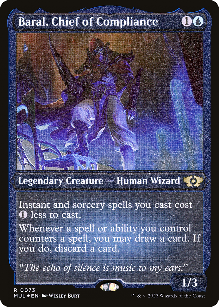 Baral, Chief of Compliance (Foil Etched) [Multiverse Legends] | Cracking-Singles