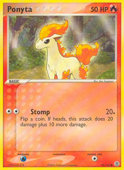 Ponyta (76/112) [EX: FireRed & LeafGreen] | Cracking-Singles