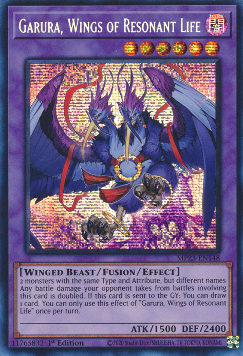 Garura, Wings of Resonant Life [MP23-EN148] Prismatic Secret Rare | Cracking-Singles