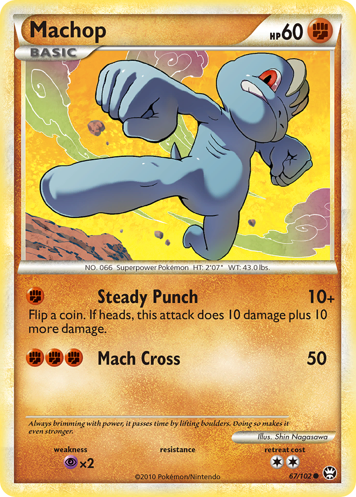 Machop (67/102) [HeartGold & SoulSilver: Triumphant] | Cracking-Singles