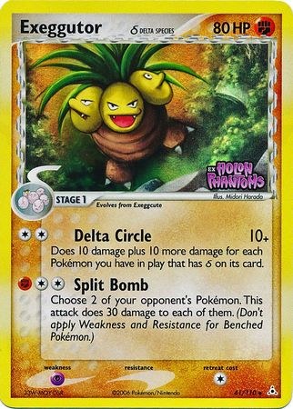 Exeggutor (41/110) (Delta Species) (Stamped) [EX: Holon Phantoms] | Cracking-Singles