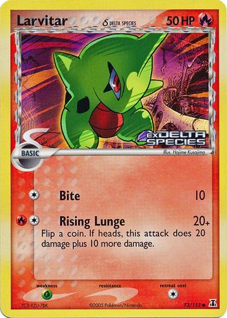 Larvitar (73/113) (Delta Species) (Stamped) [EX: Delta Species] | Cracking-Singles