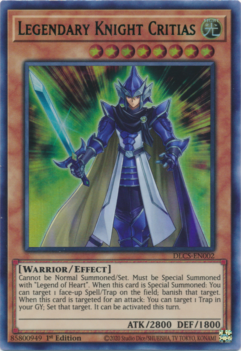 Legendary Knight Critias (Green) [DLCS-EN002] Ultra Rare | Cracking-Singles