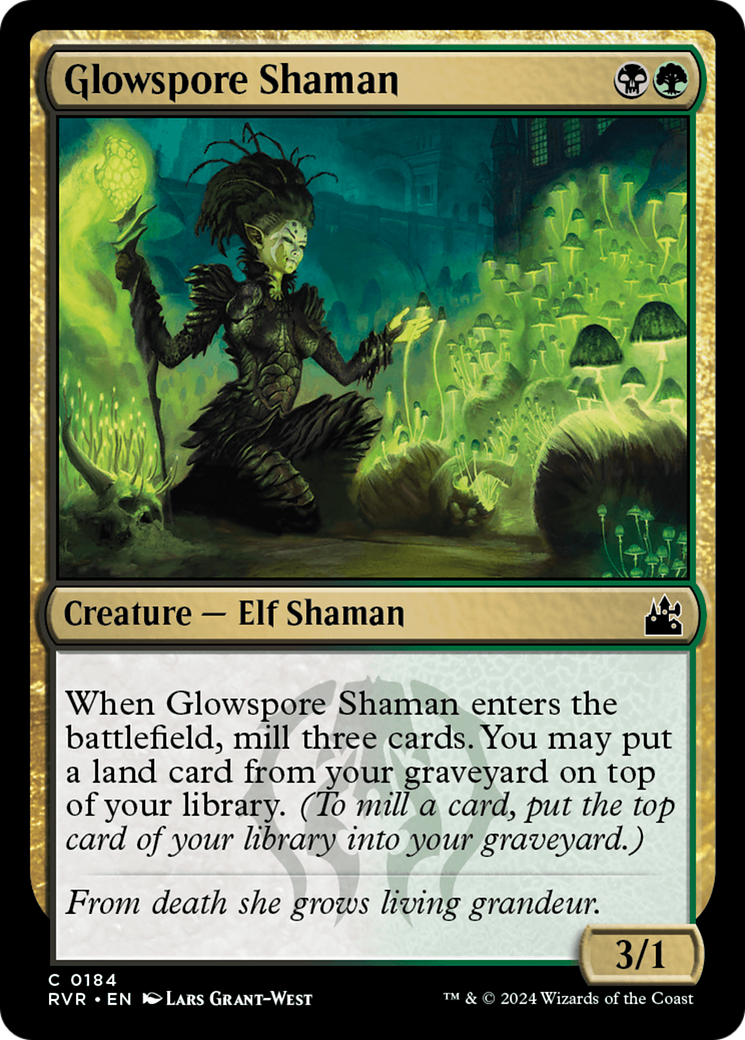 Glowspore Shaman [Ravnica Remastered] | Cracking-Singles