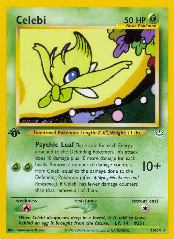 Celebi (16/64) [Neo Revelation 1st Edition] | Cracking-Singles