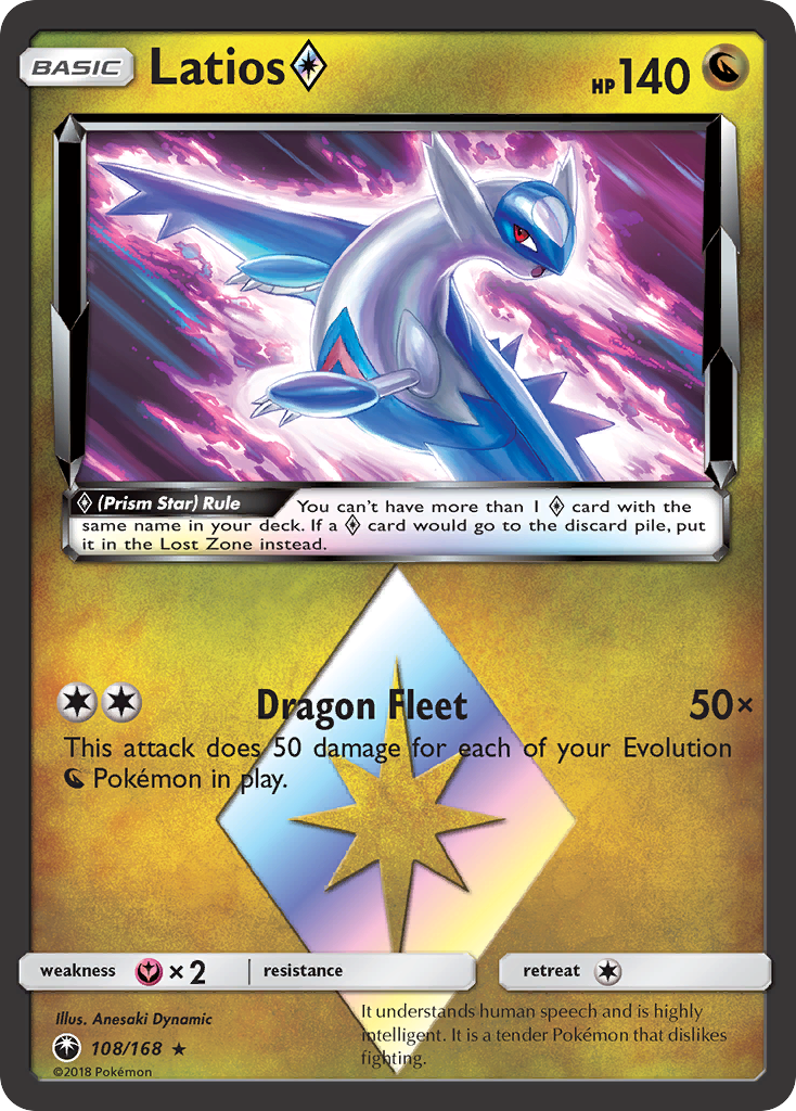 Latios (108/168) (Prism Star) [Sun & Moon: Celestial Storm] | Cracking-Singles