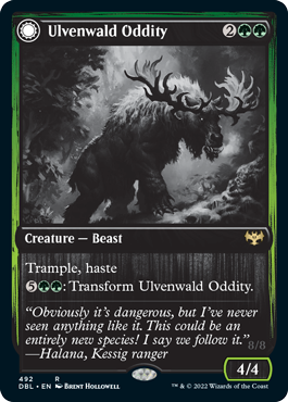 Ulvenwald Oddity // Ulvenwald Behemoth [Innistrad: Double Feature] | Cracking-Singles