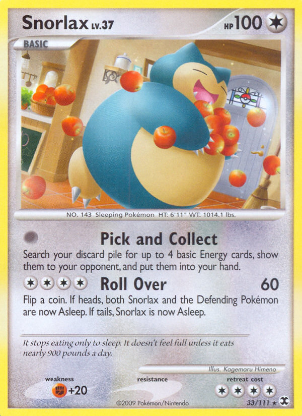 Snorlax (33/111) [Platinum: Rising Rivals] | Cracking-Singles