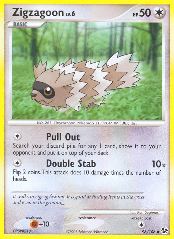 Zigzagoon (96/106) [Diamond & Pearl: Great Encounters] | Cracking-Singles