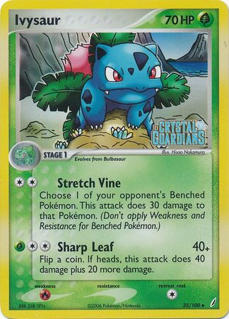 Ivysaur (35/100) (Stamped) [EX: Crystal Guardians] | Cracking-Singles