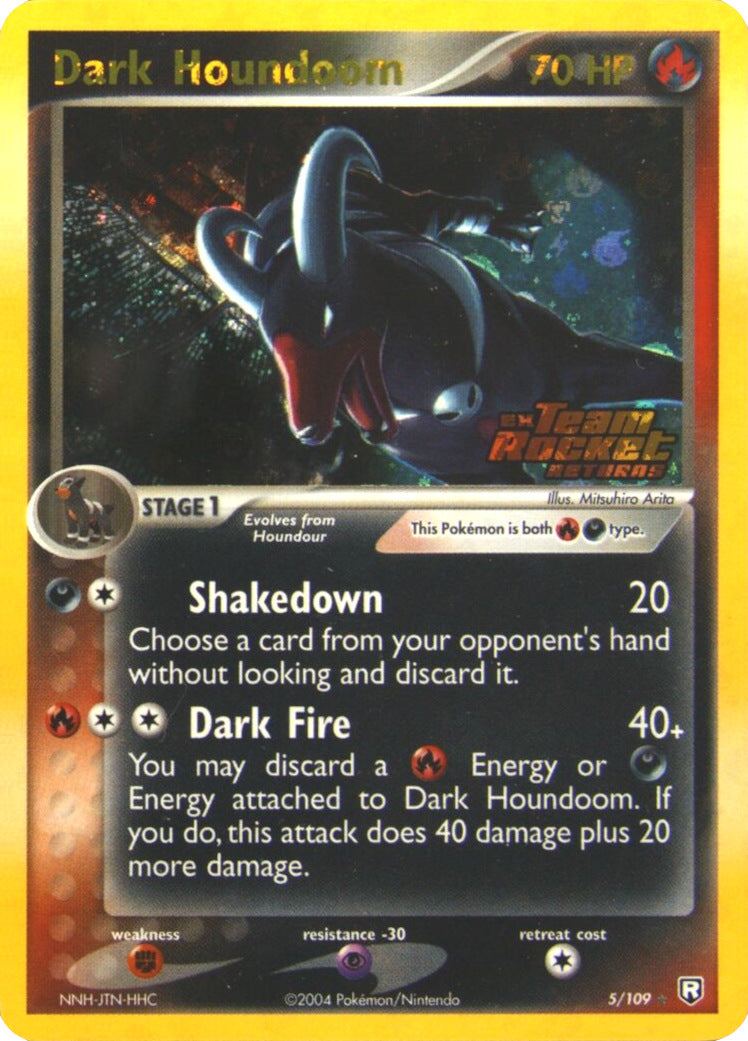 Dark Houndoom (5/109) (Stamped) [EX: Team Rocket Returns] | Cracking-Singles