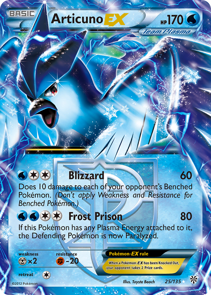 Articuno EX (25/135) [Black & White: Plasma Storm] | Cracking-Singles