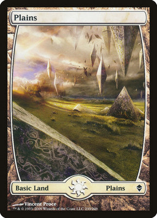 Plains (233) - Full Art [Zendikar] | Cracking-Singles