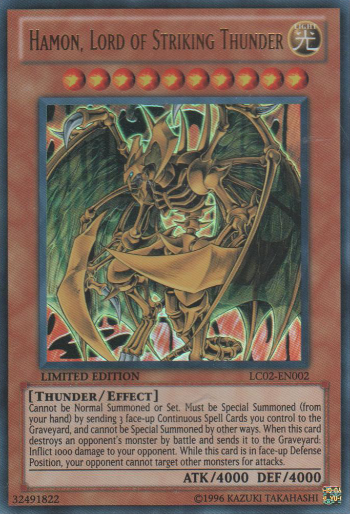 Hamon, Lord of Striking Thunder [LC02-EN002] Ultra Rare | Cracking-Singles