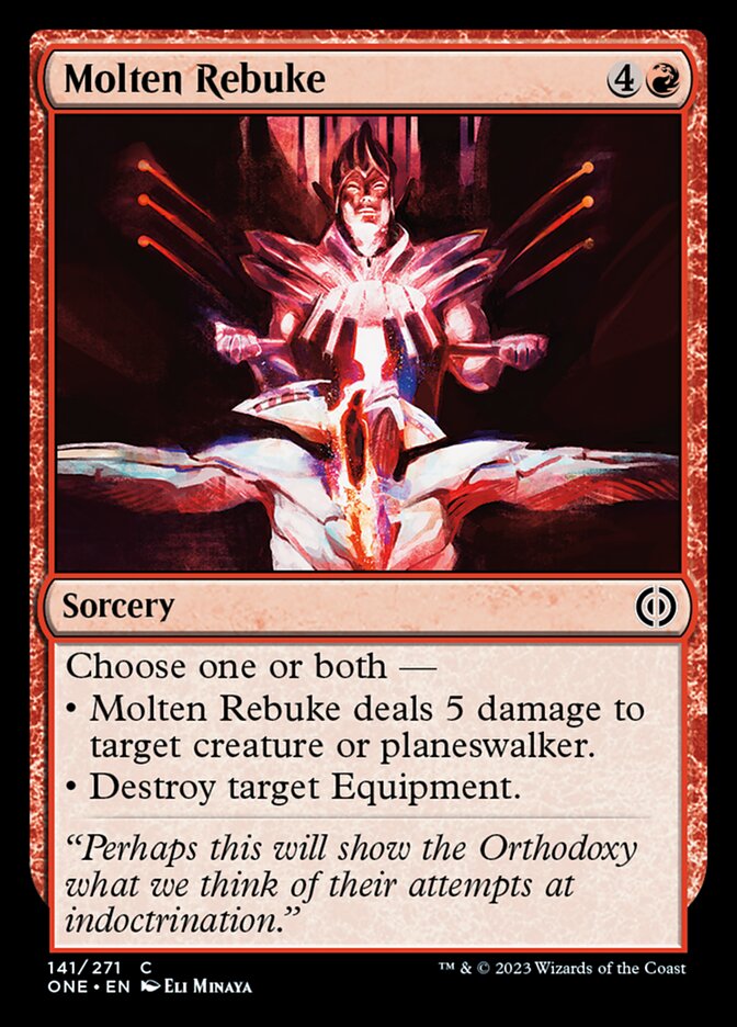 Molten Rebuke [Phyrexia: All Will Be One] | Cracking-Singles