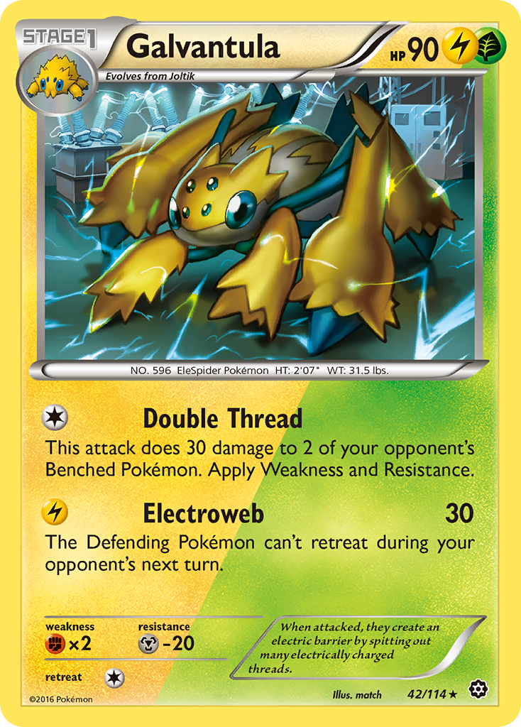 Galvantula (42/114) [XY: Steam Siege] | Cracking-Singles