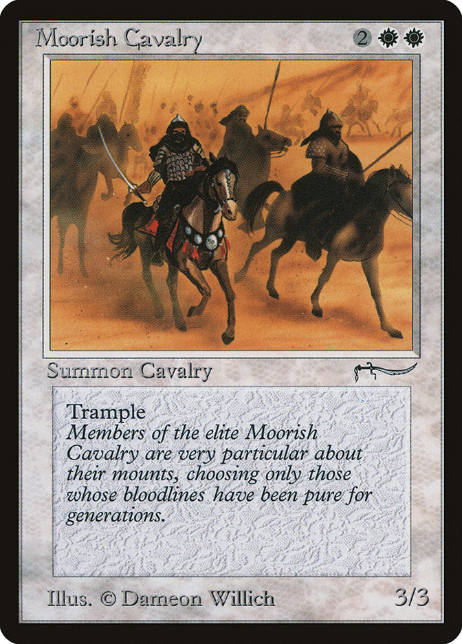 Moorish Cavalry (Dark Mana Cost) [Arabian Nights] | Cracking-Singles