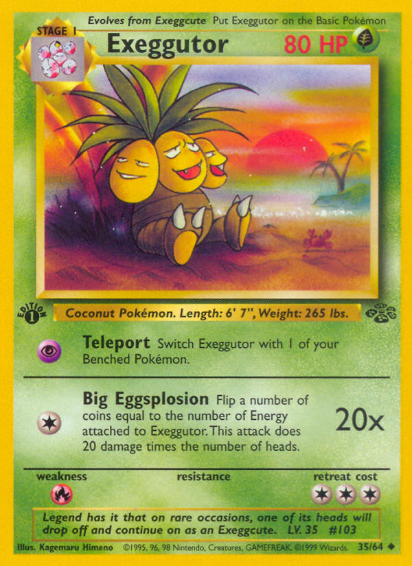 Exeggutor (35/64) [Jungle 1st Edition] | Cracking-Singles