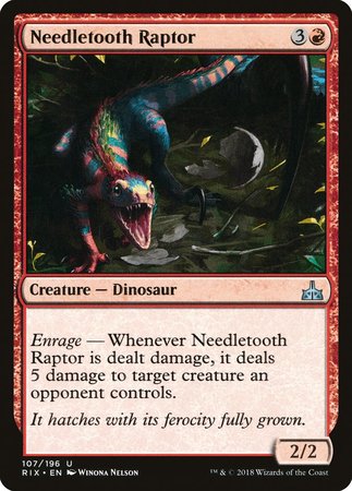 Needletooth Raptor [Rivals of Ixalan] | Cracking-Singles