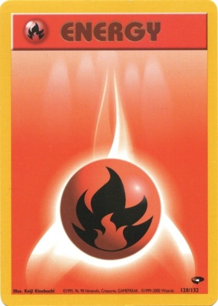 Fire Energy (128/132) [Gym Challenge Unlimited] | Cracking-Singles