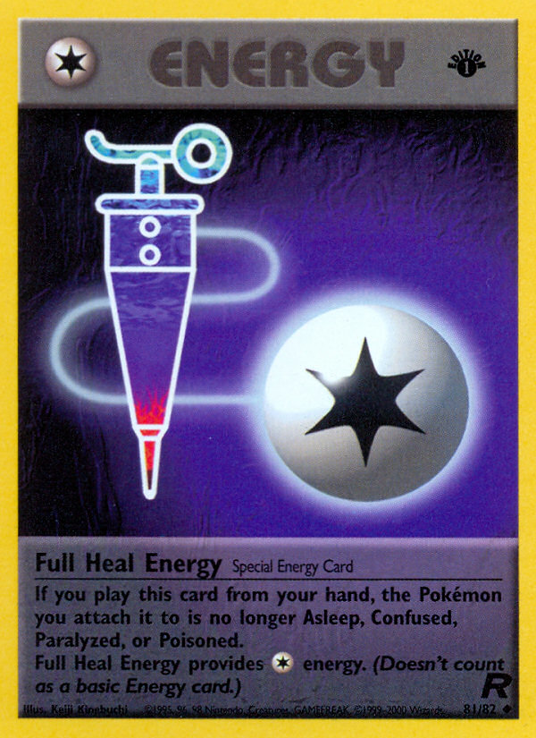 Full Heal Energy (81/82) [Team Rocket 1st Edition] | Cracking-Singles